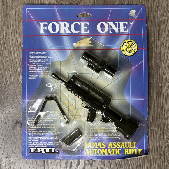 ERTL Force One Die-cast Metal Famas Assault Automatic Rifle Set  #4976 - 1989  c - Picture 1 of 9